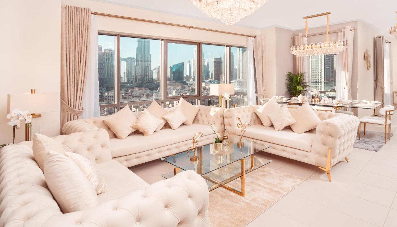 Elite Royal Apartment - Panoramic Full Burj Khalifa, Fountain & Skyline View - Baron ดูไบ ภายนอก รูปภาพ